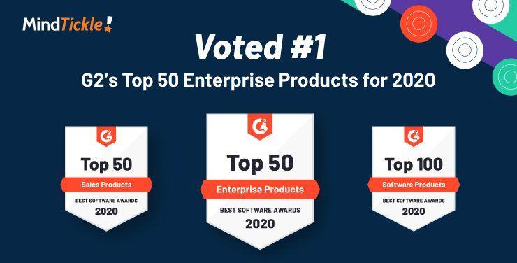 Mindtickle Voted #1 Enterprise Product in G2 Best Software Companies 2020 List