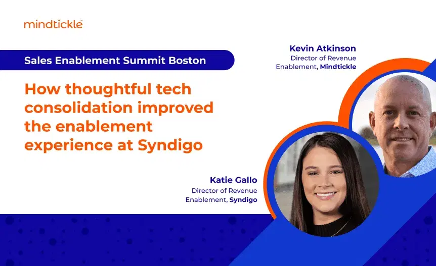 How thoughtful tech consolidation improved the enablement experience at Syndigo
